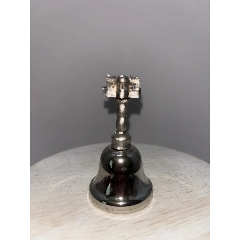 White House Bell Souvenir Silver Plated Washington D.C. Vintage